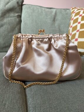 Jewel by Badgley Mischka Champagne Clutch